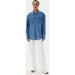 Tommy Jeans džínová košile DW0DW21073 Modrá Relaxed Fit XXS