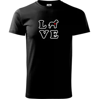 Pánské tričko Lagotto romagnolo LOVE - Triko extra velké (5-8XL) - 7XL ( Černá )