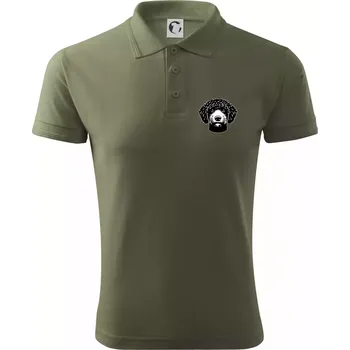 Pánská košile Lagotto romagnolo hlava na prsu - Polokošile pánská Pique Polo 203 - XL ( Khaki )
