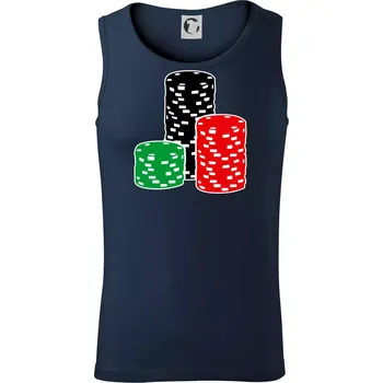 Poker žetony - Tílko pánské Core - 2XL ( Námořní modrá (velmi tmavá - téměř černá) )