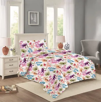 Povlečení FORBYT Souprava 1+1 ložního bavlněného povlečení, Barevná louka