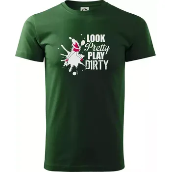 Look pretty play - Triko extra velké (5-8XL) - 6XL ( Lahvově zelená )
