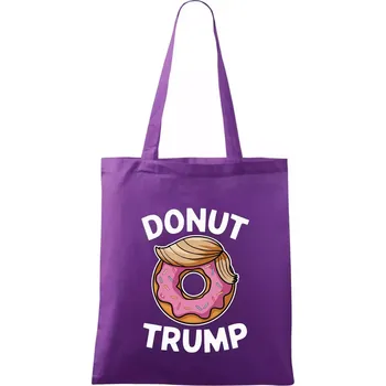 Donut Trump - Taška bavlněná - 42 x 38 cm ( Fialová )