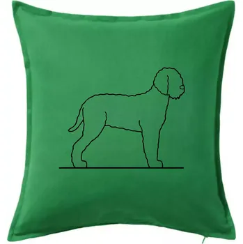 Polštář Lagotto romagnolo stojící - Polštář 50x50 - 50x50 - Pouze potah ( Středně zelená )