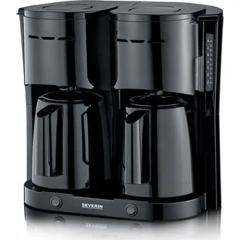 Kávovar Dvojitý překapávač na kávu se 2 konvicemi Severin KA 9315 černý