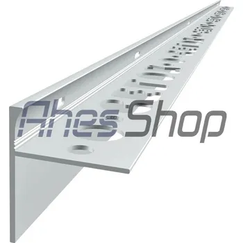 Stavební profil Balkónový profil TERASOVÝ STONE v.12,5mm 2,5m - elox stříbrná