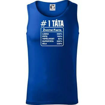 Životní fakta - Táta - Tílko pánské Core - S ( Královská modrá )