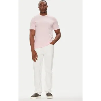 Pánská móda Calvin Klein Jeans T-Shirt LV040HM265 Růžová Regular Fit XL