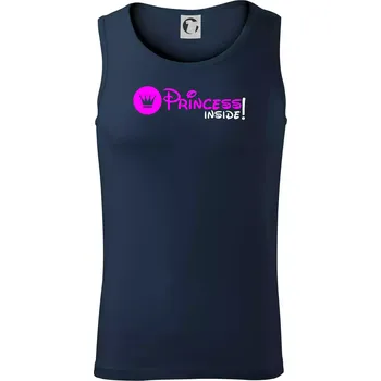 Princess! Inside! - Tílko pánské Core - L ( Námořní modrá (velmi tmavá - téměř černá) )