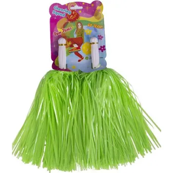 Karnevalový kostým 2ks neonově zelených pom pomů