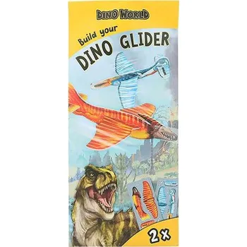 omalovánky Létající házedlo Dino World Built your Dino Glider, yellow