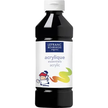 Výtvarná barva Lefranc & Bourgeois Umělecká barva akrylová, černá, 500 ml&nbsp;188536