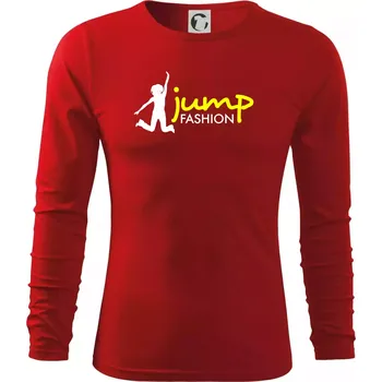 Pánská móda Jump fashion - Triko s dlouhým rukávem FIT-T long sleeve - S ( Červená )