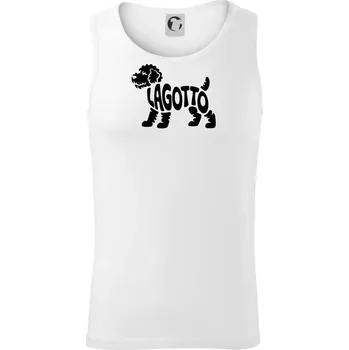 Lagotto nápis v těle - Tílko pánské Core - M ( Bílá )