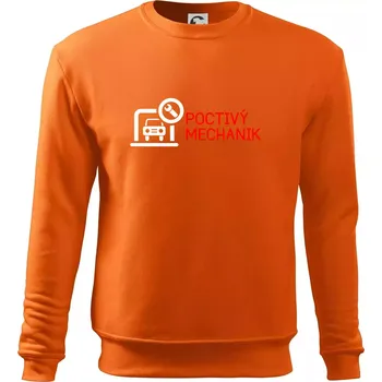 Pánská mikina Poctivý mechanik - Mikina Essential pánská - XL ( Oranžová )