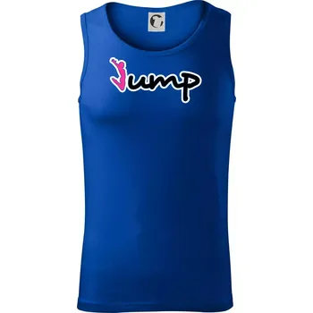 Jump - nápis a panáček - Tílko pánské Core - L ( Královská modrá )