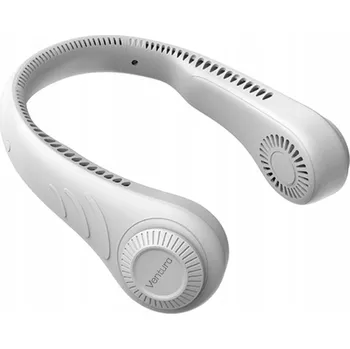 Domácí ventilátor Mini ventilátor Ventura přenosný bezdrátový na krk bílý