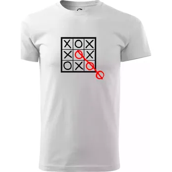 Piškvorky - Triko extra velké (5-8XL) - 7XL ( Bílá )