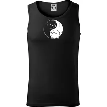 Pánské termoprádlo Kočky jin jang - Tílko pánské Core - 2XL ( Černá )