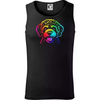 Lagotto romagnolo duhová hlava - Tílko pánské Core - L ( Černá )