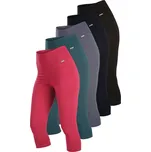 Bavlněné 3/4 legíny s vysokým pasem M bordó