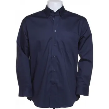 Pánská košile Kustom Kit Pánská korporátní oxford košile s kapsičkou a dlouhým rukávem 85% bavlna Barva: modrá námořní, Velikost: 4XL = 50,5cm obvod límce K105
