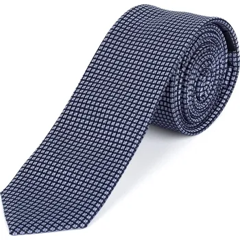 Kravata Kravata pánská AMJ úzká vzorovaná KI1102, modrá