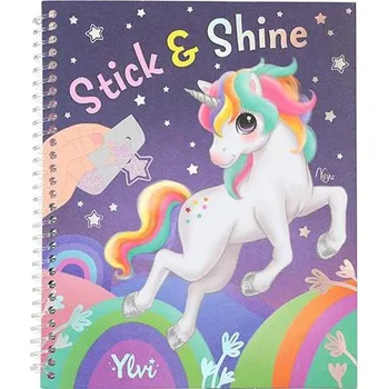 omalovánky Kreativní sešit se samolepkami Ylvi Stick & Shine