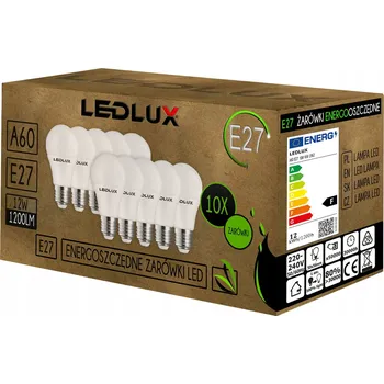 Žárovka 6x LED žárovka E27 A60 12W 1200lm 3 BARVY SVĚTLA LEDLUX