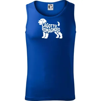 Lagotto romagnolo nápis v těle - Tílko pánské Core - XL ( Královská modrá )