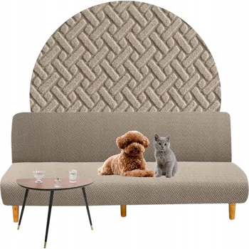 Napínací potah Potah na pohovku (kanape) Domidekor béžový