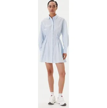 Dámská móda Tommy Jeans Košilové šaty DW0DW21744 Světle modrá Regular Fit L