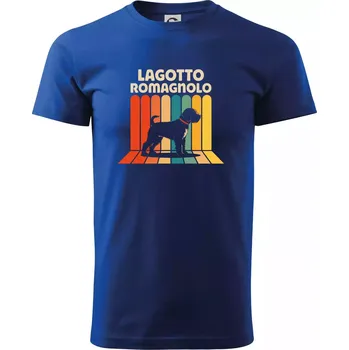 Pánské tričko Lagotto romagnolo vintage - Triko extra velké (5-8XL) - 6XL ( Královská modrá )