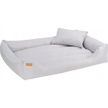 Pelíšek pro psa Pelíšek pohovka potah postel pro psa s polštářem stříbrná