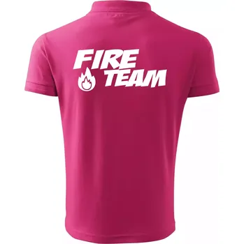 Pánská košile Fire Team plamen - Polokošile pánská Pique Polo 203 - 5XL ( Purpurová )