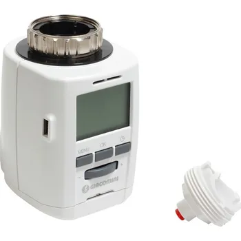 Hlavice pro radiátor GIACOMINI K470H Týdenní programovatelná hlavice pro termostatické ventily Clip-Clap nebo M30x1,5 (K470HX001)