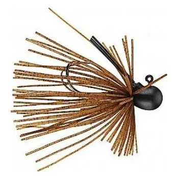 Rybářský háček Jigová Hlavička Keitech Tungsten Guard Spin 2,7gr Dark Green Pumpkin