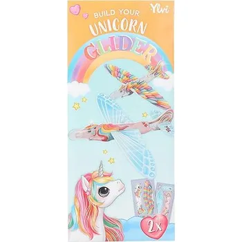 omalovánky Létající házedlo Ylvi Build your Unicorn Glider, orange
