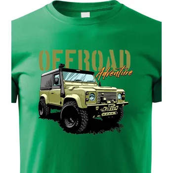 Chlapecké tričko Dětské tričko Land Rover Defender, Barva Zelená, Velikost 158 cm/12 roků, Canvas Dětské tričko Bezvatriko.cz 2016