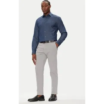 Oblečení a móda Calvin Klein Košile LV019EU024 Tmavomodrá Slim Fit 43