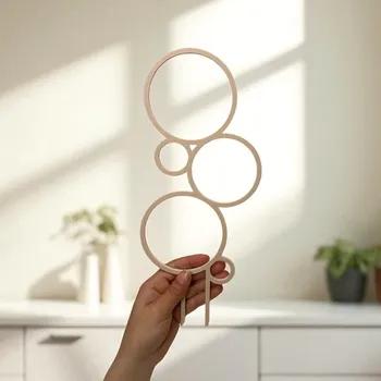 Stojan na květiny PlantBee Opora Luna 39cm kobaltová modrá