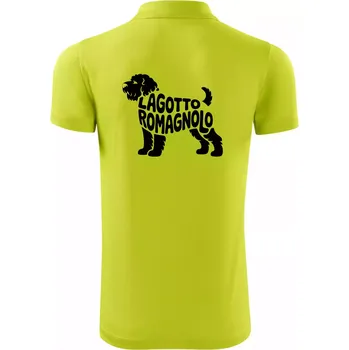 Pánská košile Lagotto romagnolo nápis v těle - Polokošile Victory sportovní (dresovina) - M ( Limetková )