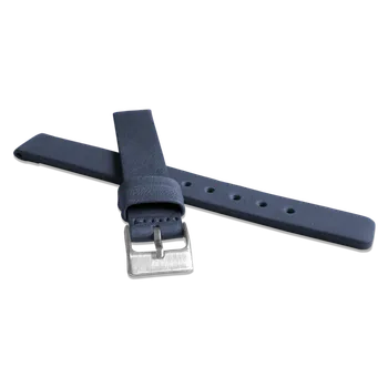 Řemínek na hodinky LAVVU Modrý hladký řemínek PLAIN z luxusní kůže Top Grain - 14 LSCUL14