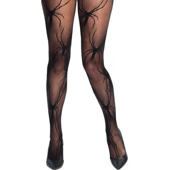 Karnevalový kostým Dámské punčocháče s pavouky