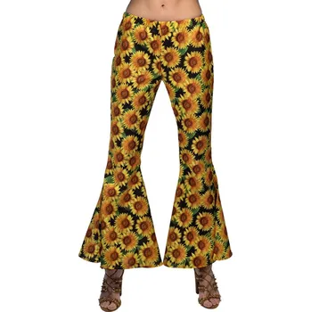 Karnevalový kostým Kalhoty hippie Slunečnice dámské velikost L/XL