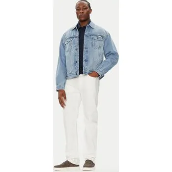 Pánská bunda Calvin Klein Jeans Jeansová bunda 90's Icon LV04RB794G Modrá Regular Fit XL