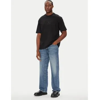 Calvin Klein Jeans T-Shirt Hero Monologo LV04RB295G Černá Relaxed Fit XS