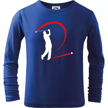 Chlapecké tričko Golfistův odpal - Triko dětské Long Sleeve - 122 cm/6 let ( Královská modrá )
