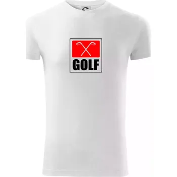 Pánské tričko Golfové hole - Viper FIT - Pánské zůžené tričko - XL ( Bílá )