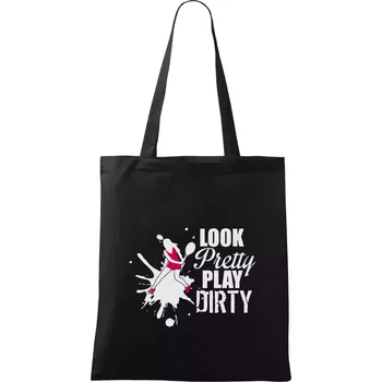 Look pretty play - Taška bavlněná - 42 x 38 cm ( Černá )